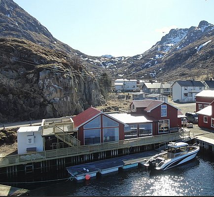 Norwegen Angelurlaub in Gunnartangen Rorbuer, Haus am Wasser